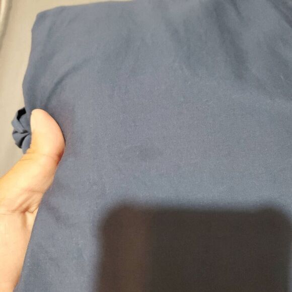 COS Women's Blue Asymmetrical Hem Knee Lenght Sleeveless Dress 2 - Picture 6 of 6